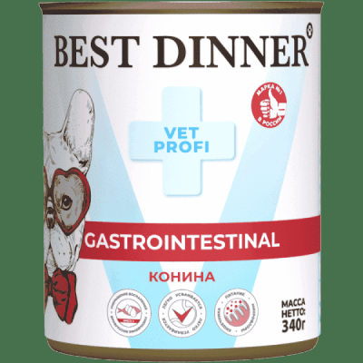 Корм для собак Best Dinner Vet Profi Exclusive Gastro Intestinal конина банка 340г