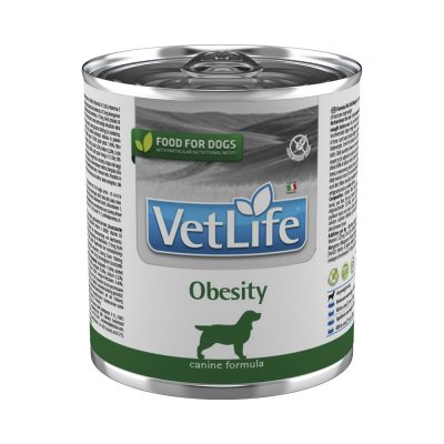 Корм для собак Farmina Vet Life Dog Obesity с избыточным весом, с курицей банка 300г