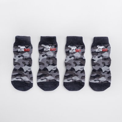 Rungo Носки удлиненные для собак, L, серый камуфляж