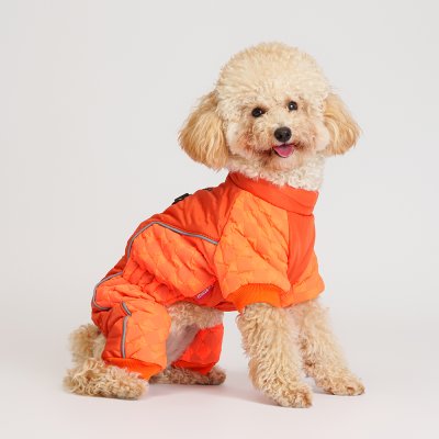 Petmax Комбинезон на замке для собак, 2XL, оранжевый