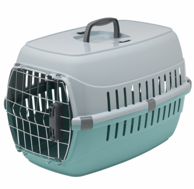 Переноски Moderna Переноска Roadrunner с металлической дверью+замок, 48,5x32,3x30,1см см, светло-голубой RECYCLED (Бельгия) (48,5х32х30 см)