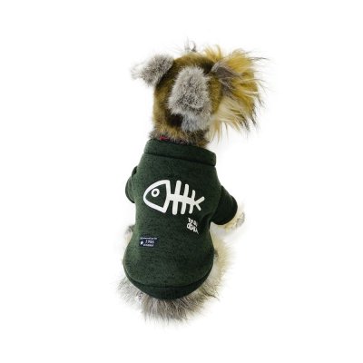 Толстовка для собак Ломинар "Рыбка"-  зеленый размер XL