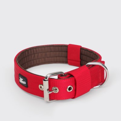 Rungo Ошейник нейлоновый для собак Soft Classic, обхват шеи 60,5 см, ширина 3,8 см, красно-коричневый