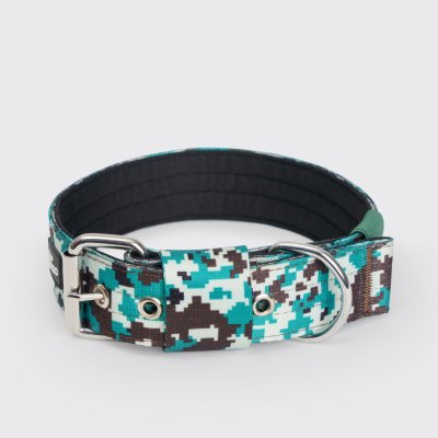 Rungo Ошейник нейлоновый для собак Soft Classic, обхват шеи 60,5 см, ширина 3,8 см, пиксель