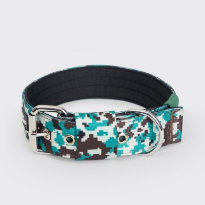 Rungo Ошейник нейлоновый для собак Soft Classic, обхват шеи 68 см, ширина 3,8 см, пиксель