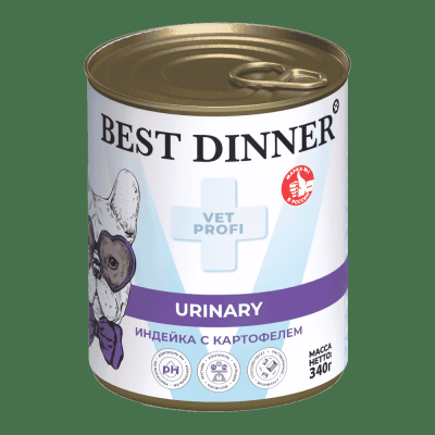 Корм для собак Best Dinner Vet Profi Exclusive Urinary индейка с картофелем банка 340г