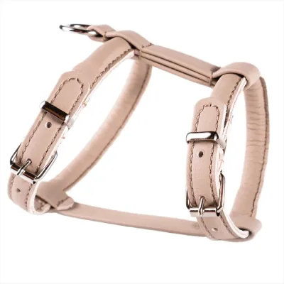 Аркон Шлейка круглая для кошек и собак Candy, обхват шеи 21-29 см, обхват груди 27-35 см, бежевый