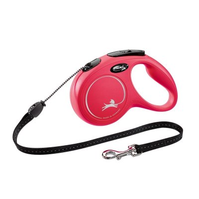 Flexi Рулетка для собак New Classic, M, до 20 кг, трос 5 м, красный