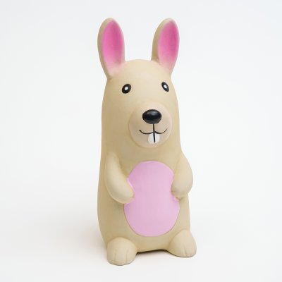 Petmax Игрушка из латекса для собак Кролик, 14 см