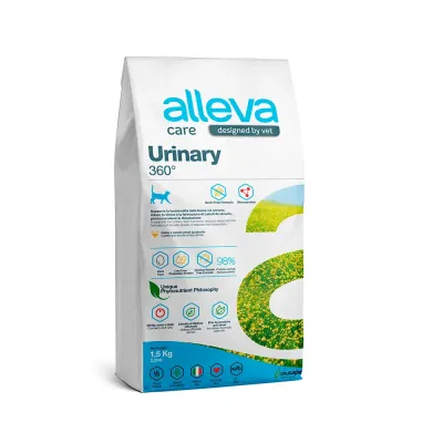 ALLEVA Care Adult Urinary 360° Сухой диетический корм для кошек, с куриным яйцом, 1,5 кг
