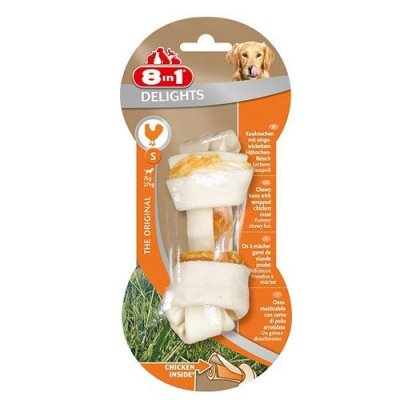 Лакомство для собак 8 in 1 DELIGHTS S Косточка для мелких и средних пород 11см