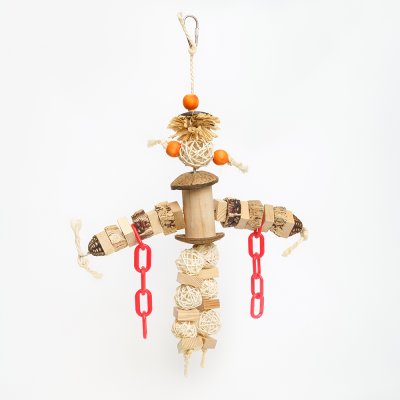 Petmax Игрушка для птиц Робот, 33х28 см