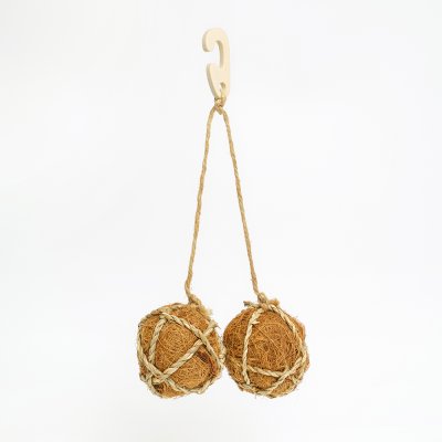 Petmax Игрушка для птиц Шарики из кокосового волокна, 30х13 см