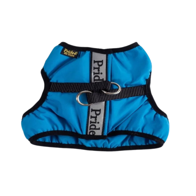 Жилетка-шлейка для собак Pride Спорт голубая, размер S