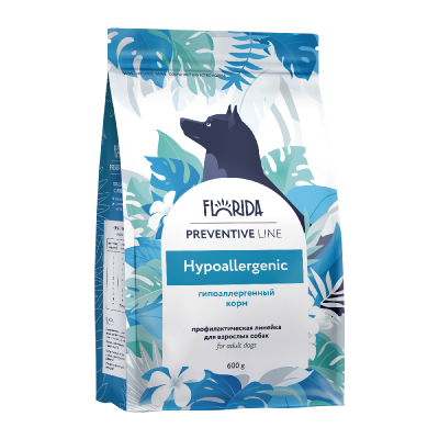 Корм для собак FLORIDA Hypoallergenic при пищевой аллергии сух. 600г