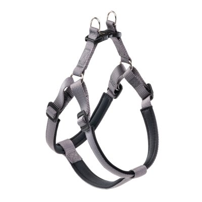 Ferplast Шлейка для собак на мягкой подкладке Daytona, L, обхват шеи 65-70 см, обхват груди 66-73 см, темно-серый