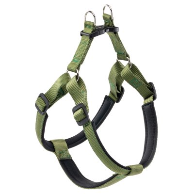 Ferplast Шлейка для собак на мягкой подкладке Daytona Large, обхват шеи 65-70 см, обхват груди 66-73 см, оливковый