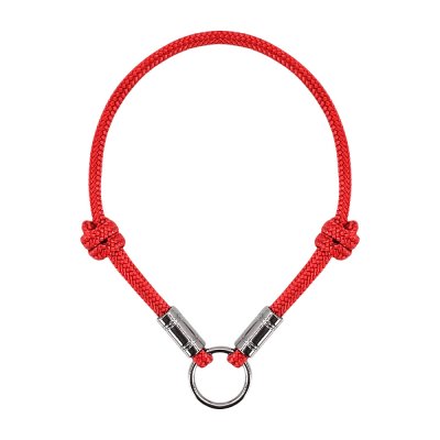 Ошейник для собак ZOO ONE для адресника, круглый 3мм 30-55см красный
