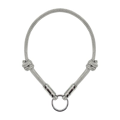 Ошейник для собак ZOO ONE для адресника, круглый 3мм 18-30см серебро