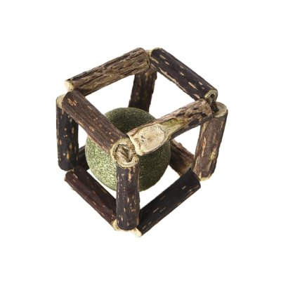 Игрушка для кошек Foxie Naturalness Кубик с кошачьей мятой и мататаби 4,5х4,5х4,5см