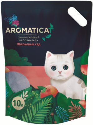 Наполнители AromatiCat Силикагелевый наполнитель Яблоневый сад (4.3 кг)