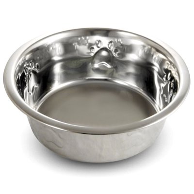 Миска для животных TRIOL металлическая с тиснением, 200мл