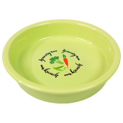 Миска для кошек Mr.Kranch Овощи керамическая, салатовая 200мл