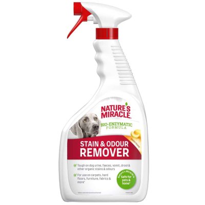 Cпрей уничтожитель пятен и запахов NATURE'S MIRACLE для собак универсальный с ароматом дыни 946мл