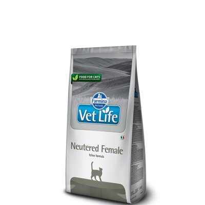 Farmina Vet Life Neutered Female Сухой диетический корм для стерилизованных кошек, с курицей, 400 гр.