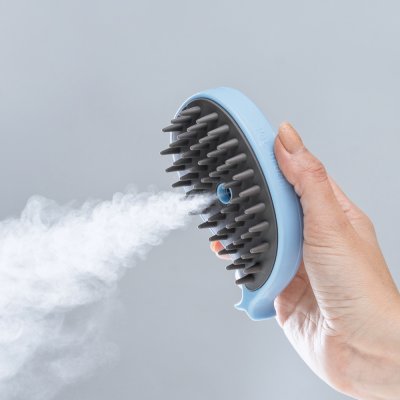HiPet Щетка с паром силиконовая для груминга кошек и собак, 11,5x7,5x6 см