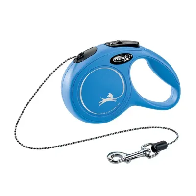Flexi Рулетка для собак New Classic, XS, до 8 кг, трос 3 м, синий