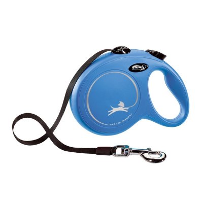 Flexi Рулетка для собак New Classic, L, до 50 кг, ремень 5 м, синий