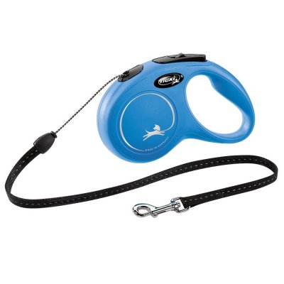 Flexi Рулетка для собак New Classic, S, до 12 кг, трос 5 м, синий