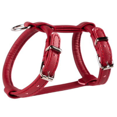 Аркон Шлейка круглая для кошек и собак Candy, обхват шеи 21-29 см, обхват груди 27-35 см, бордовая