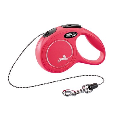 Flexi Рулетка для собак New Classic, XS, до 8 кг, трос 3 м, красный
