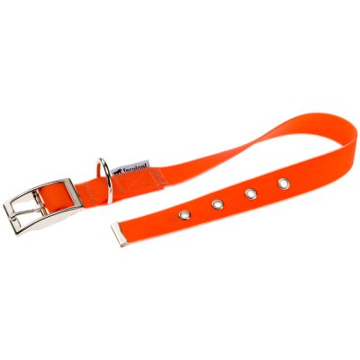Ferplast Ошейник для собак нейлоновый в силиконе Evolution, обхват шеи 53 см, ширина 2,5 см, оранжевый