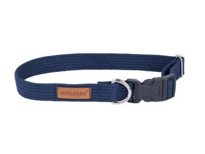 AmiPlay Cotton Ошейник для собак крупных пород регулируемый синий L 40-60x2,5 см