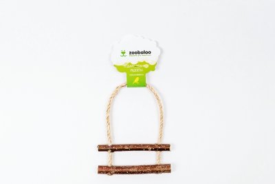Zoobaloo Игрушка для птиц Лесенка (2 ступени) 25 см