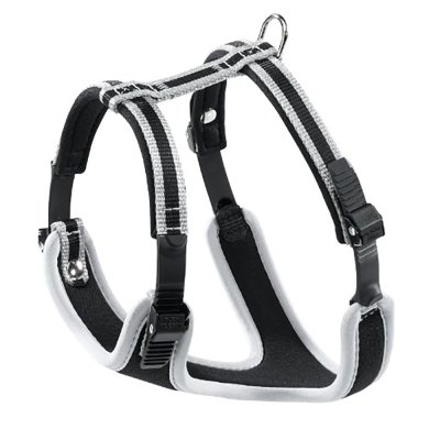 Ferplast Шлейка для кошек и собак Ergocomfort P, XS, обхват шеи 28-38 см, обхват груди 37-47 см, серая