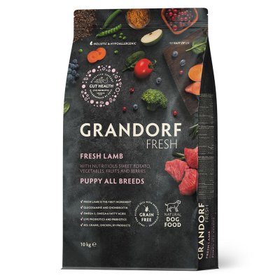 Grandorf Fresh PUPPY Сухой корм для щенков, с ягненком и бататом, 10 кг