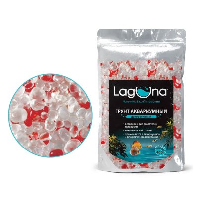 Laguna Грунт декоративный акриловый 400г белый/красный