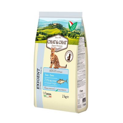 Chat&Chat Adult Сухой корм для кошек, с тунцом, 2 кг