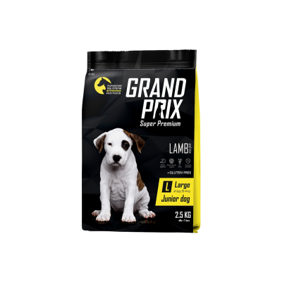 Grand Prix Large Junior Сухой корм для щенков крупных пород, с ягненком, 2,5 кг