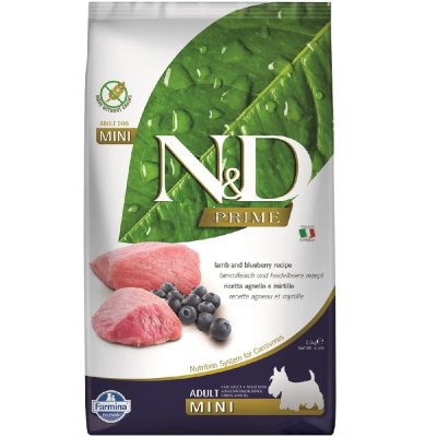 Корм для собак Farmina N&D Prime Line для мелких пород ягненок с черникой сух. 2,5кг