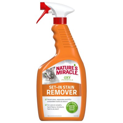 Nature's Miracle Set-in Stain Remover Спрей уничтожитель пятен и запахов кошек, 709 мл