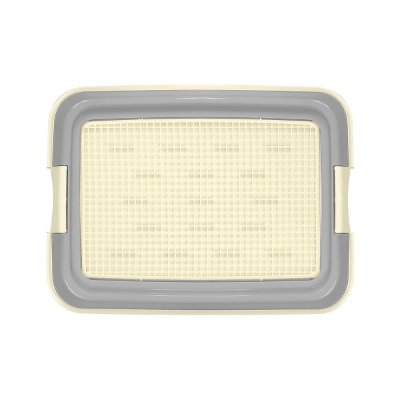 Zoo One Туалет с сеткой малый для собак, 50x37x4 см, серый