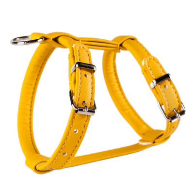 Аркон Шлейка круглая для кошек и собак Candy, обхват шеи 21-29 см, обхват груди 27-35 см, желтая