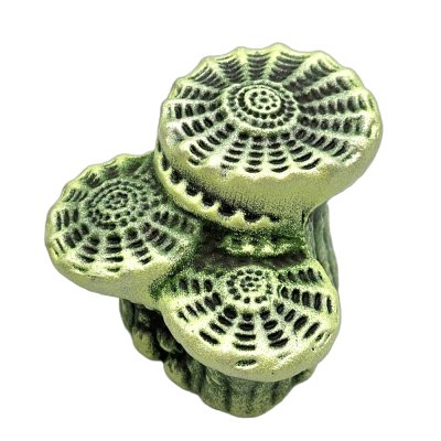 ГРОТАКВА Актиния малая для черепах средних и мелких размеров, 14х11х8 см, зелёный