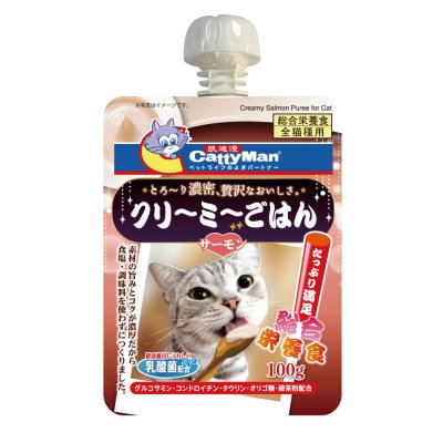 CATTYMAN Лакомство Сгущёнка на основе лосося для кошек и котят, 100 гр.