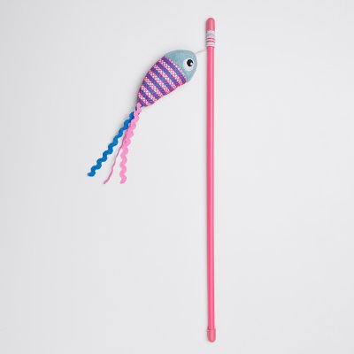 RURRI Игрушка-дразнилка для кошек Рыбка, 40 см